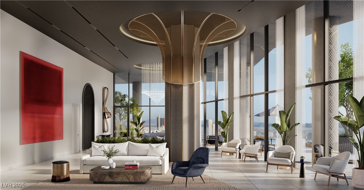 700 West Carson Avenue, Unit 2002 Las Vegas, NV 89106 - Photo 14 of 59 Residents Club Lounge Rendering