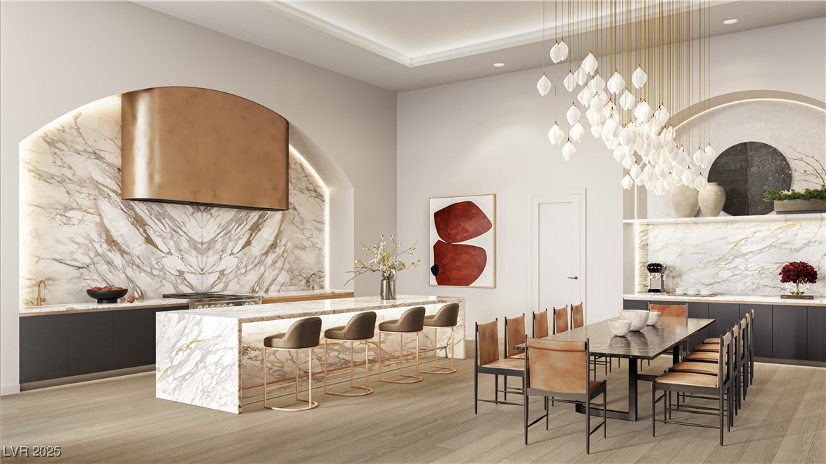 700 West Carson Avenue, Unit 2002 Las Vegas, NV 89106 - Photo 16 of 59 Exhibition Kitchen Rendering