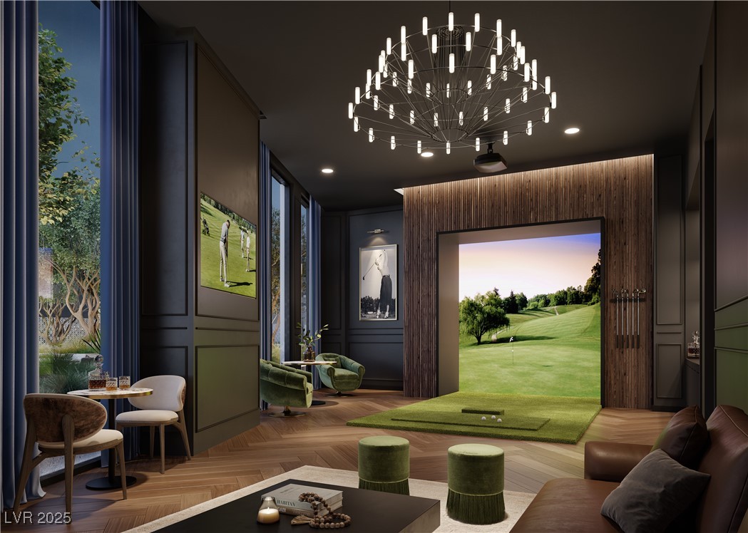 700 West Carson Avenue, Unit 2002 Las Vegas, NV 89106 - Photo 20 of 59 Golf Simulator Rendering