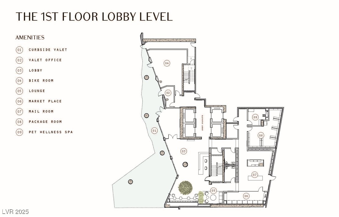 700 West Carson Avenue, Unit 2002 Las Vegas, NV 89106 - Photo 35 of 59 First Floor Amenity Map