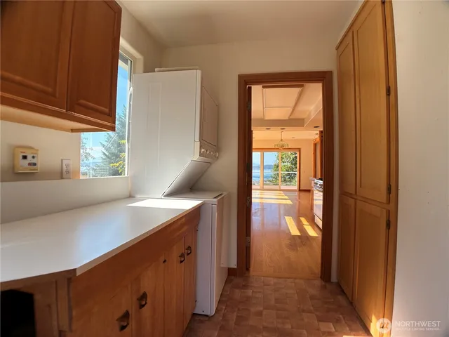 a kitchen with a sink and a window