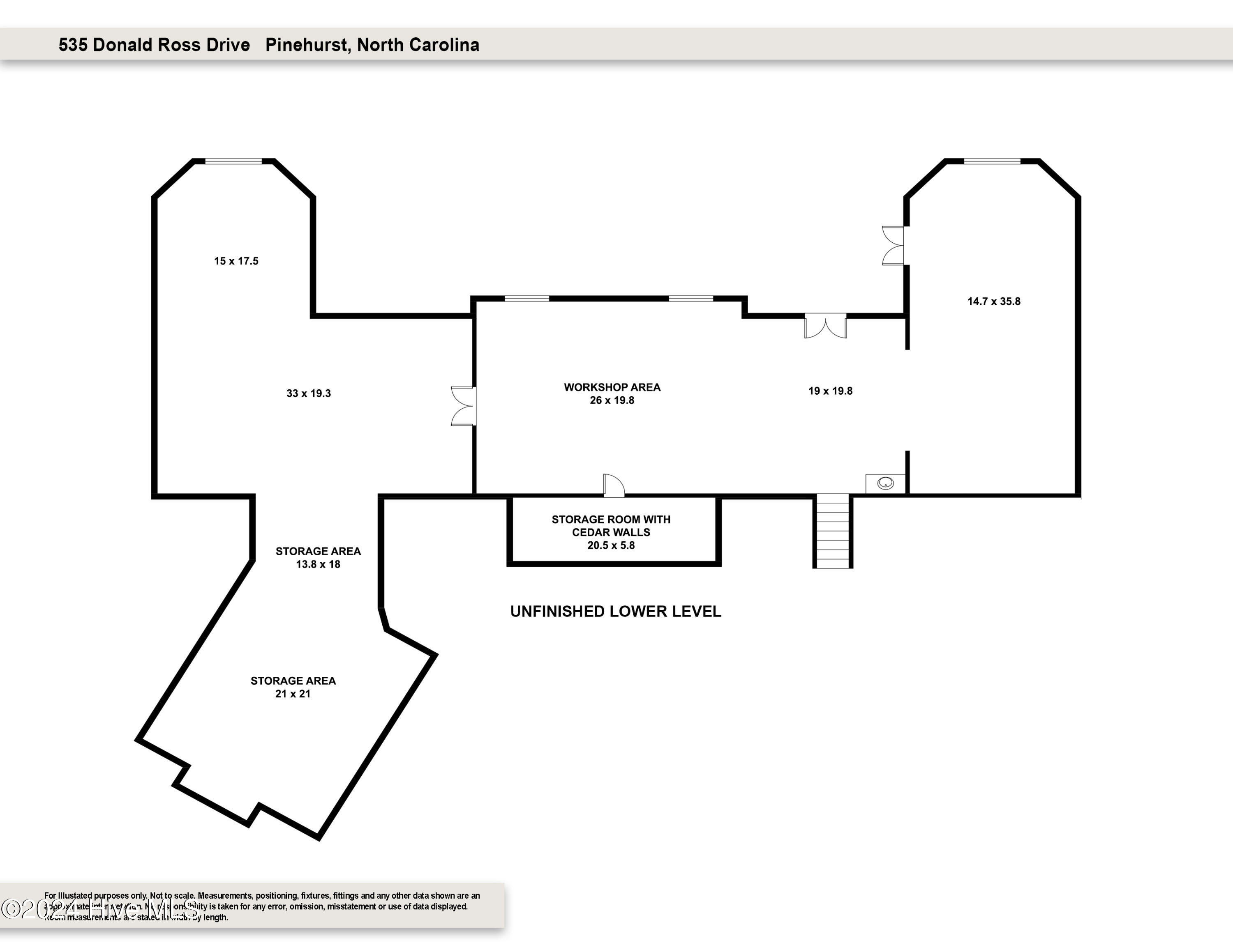 535 Donald Ross Drive Pinehurst, NC 28374 - Photo 48 of 48 535_DonaldRossLower_floorplan