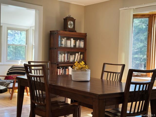 26 Woods Road Barryville, NY 12719 - Photo 7 of 34 a view of a dining room with furniture and a window