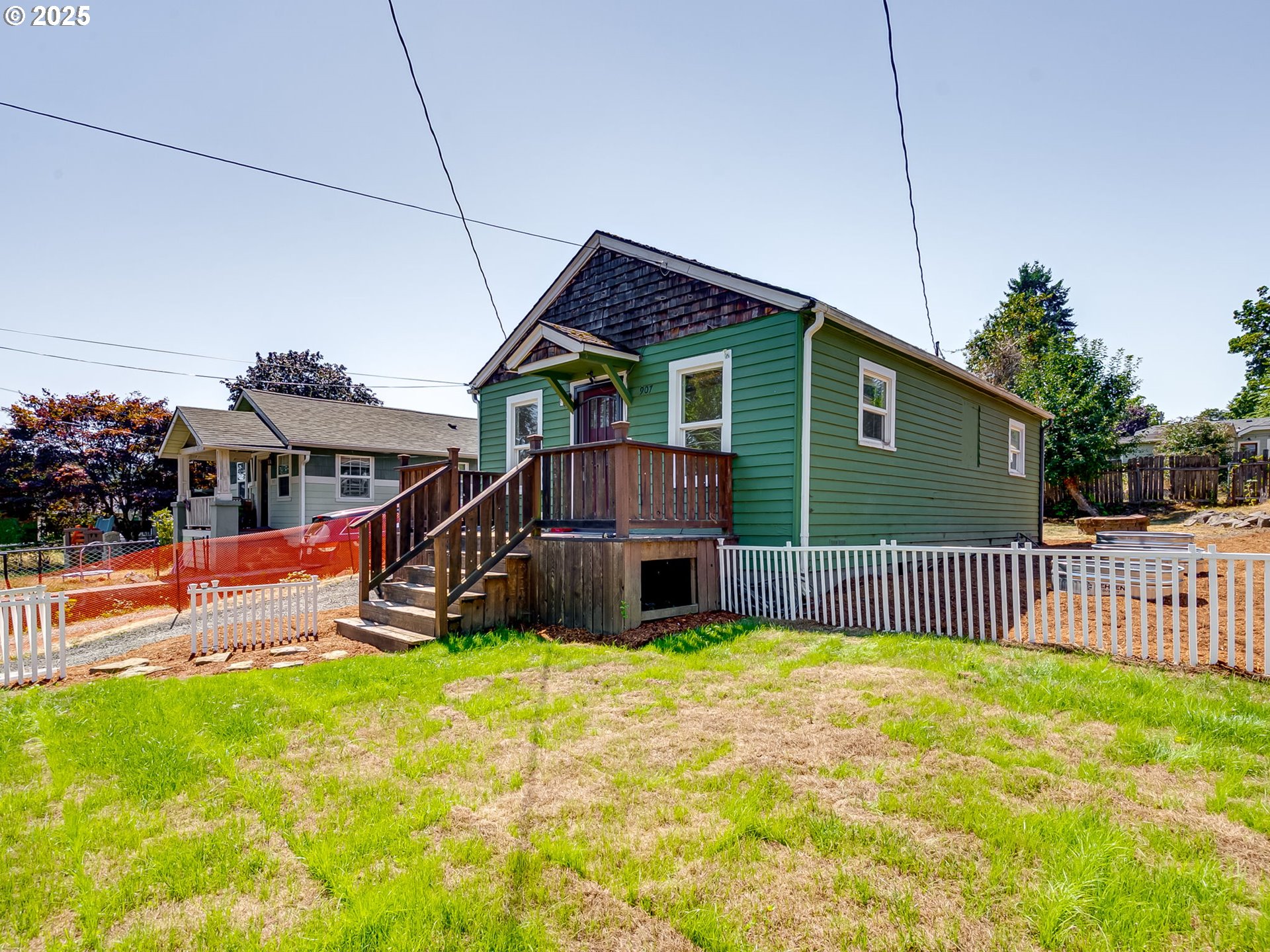 907 Northwest Greeley Street Camas, WA 98607 - Photo 20 of 31 a view of a house with a small yard and furniture
