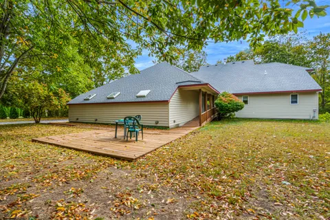 a aerial view of a house