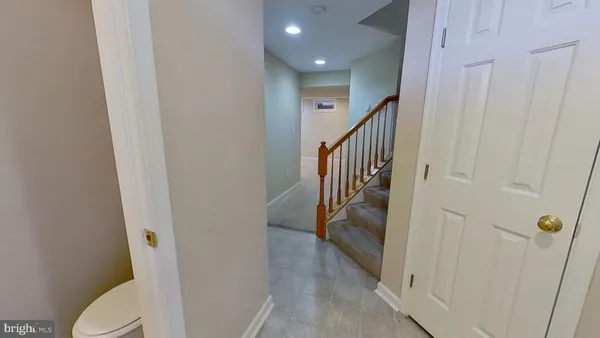 a view of a hallway with a hallway