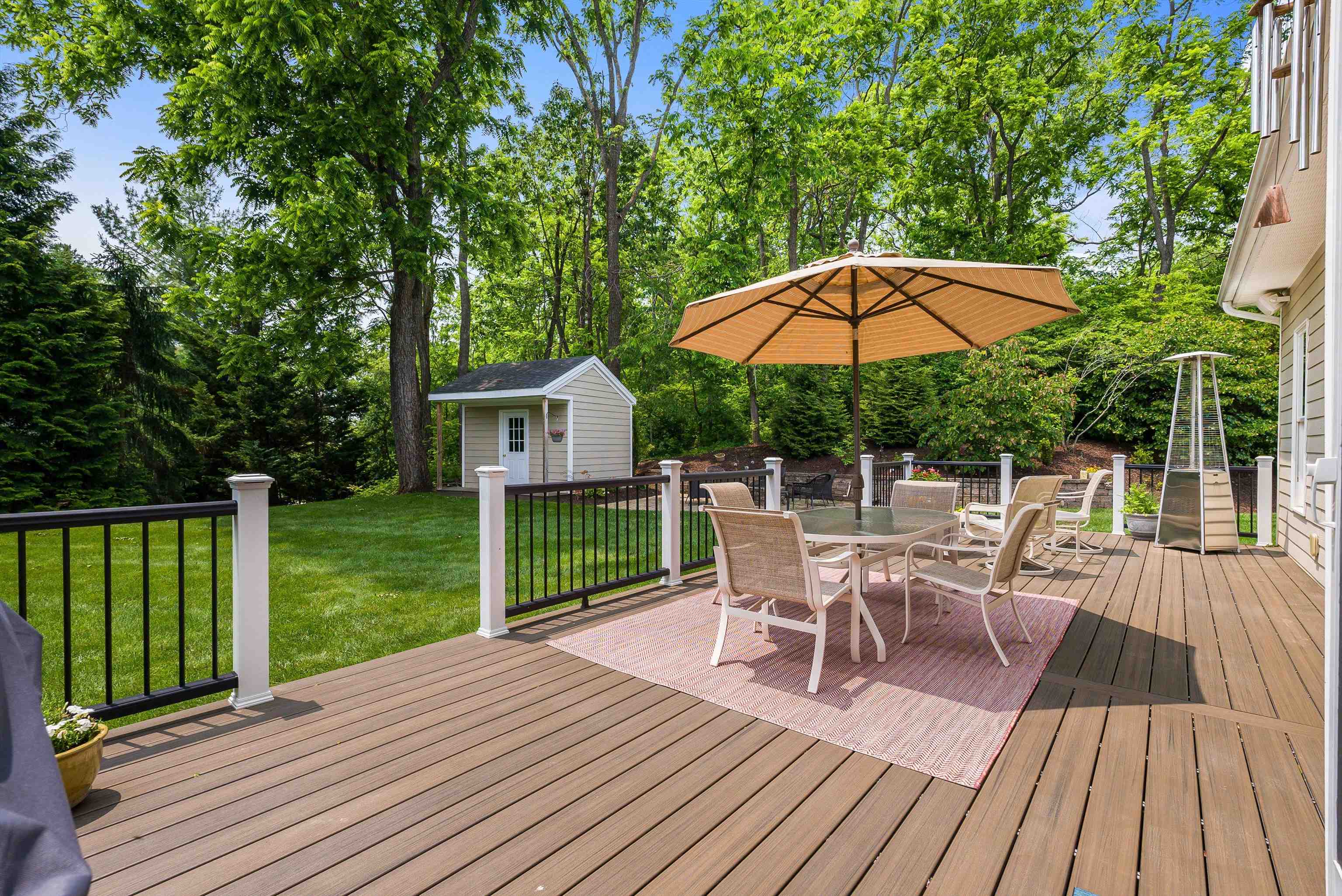 3525 Traveler Road Harrisonburg, VA 22801 - Photo 14 of 72 a view of a table and chairs on the wooden deck
