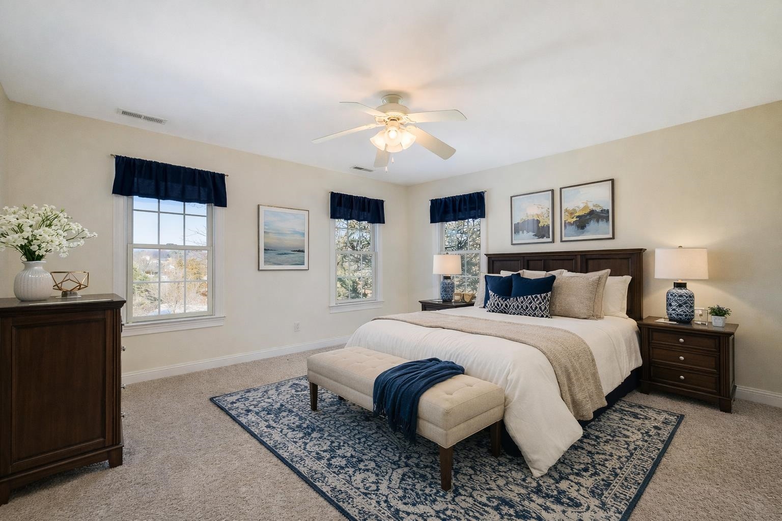 3525 Traveler Road Harrisonburg, VA 22801 - Photo 46 of 72 a spacious bedroom with a large bed and a window