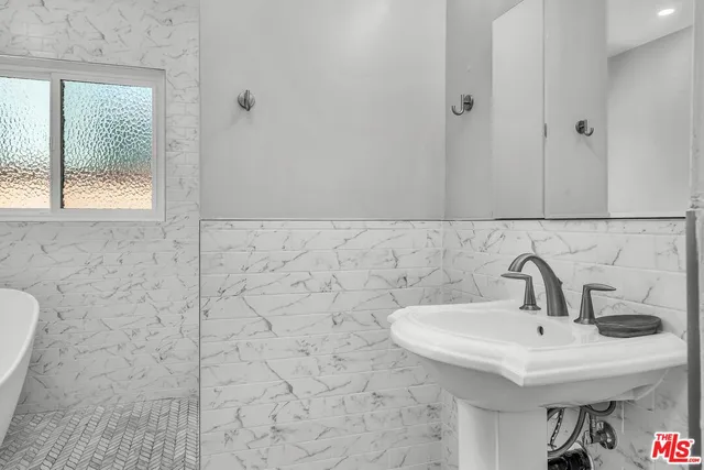 a bathroom with a sink