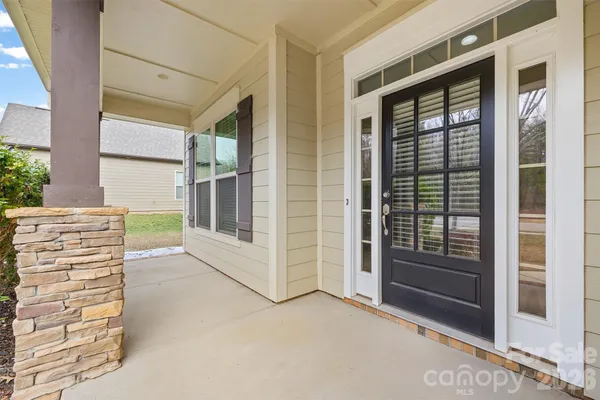 a view of front door of house