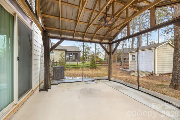 a view of a house with a patio