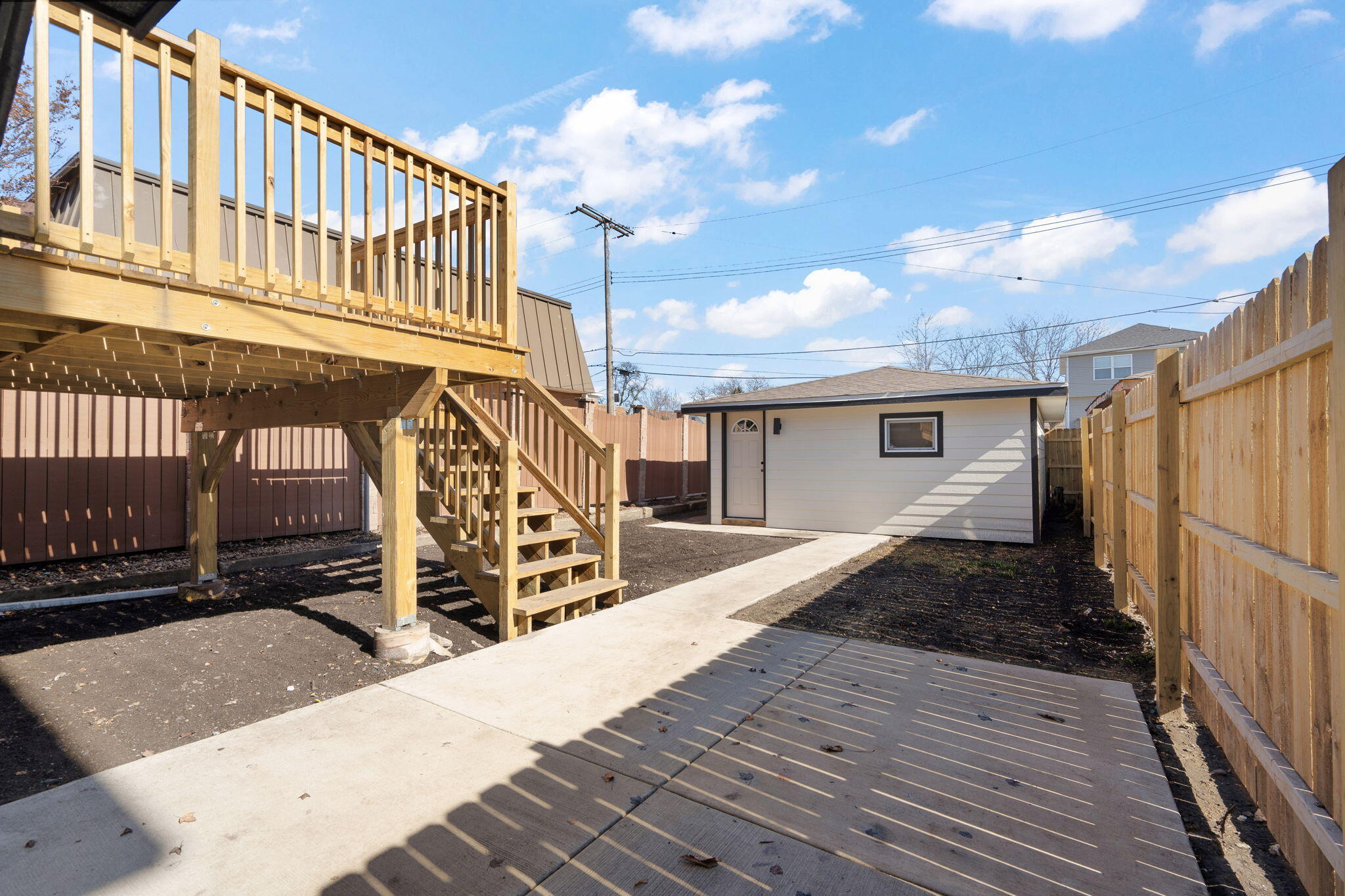 2017 Clark Street Whiting, IN 46394 - Photo 30 of 37 a view of a house with wooden stairs
