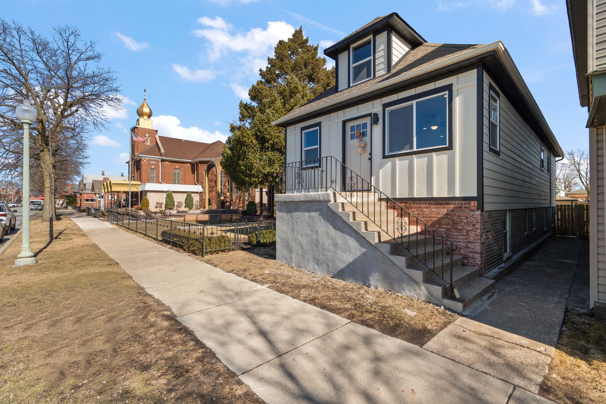 2017 Clark Street Whiting, IN 46394 - Photo 33 of 37 a front view of a house with a yard