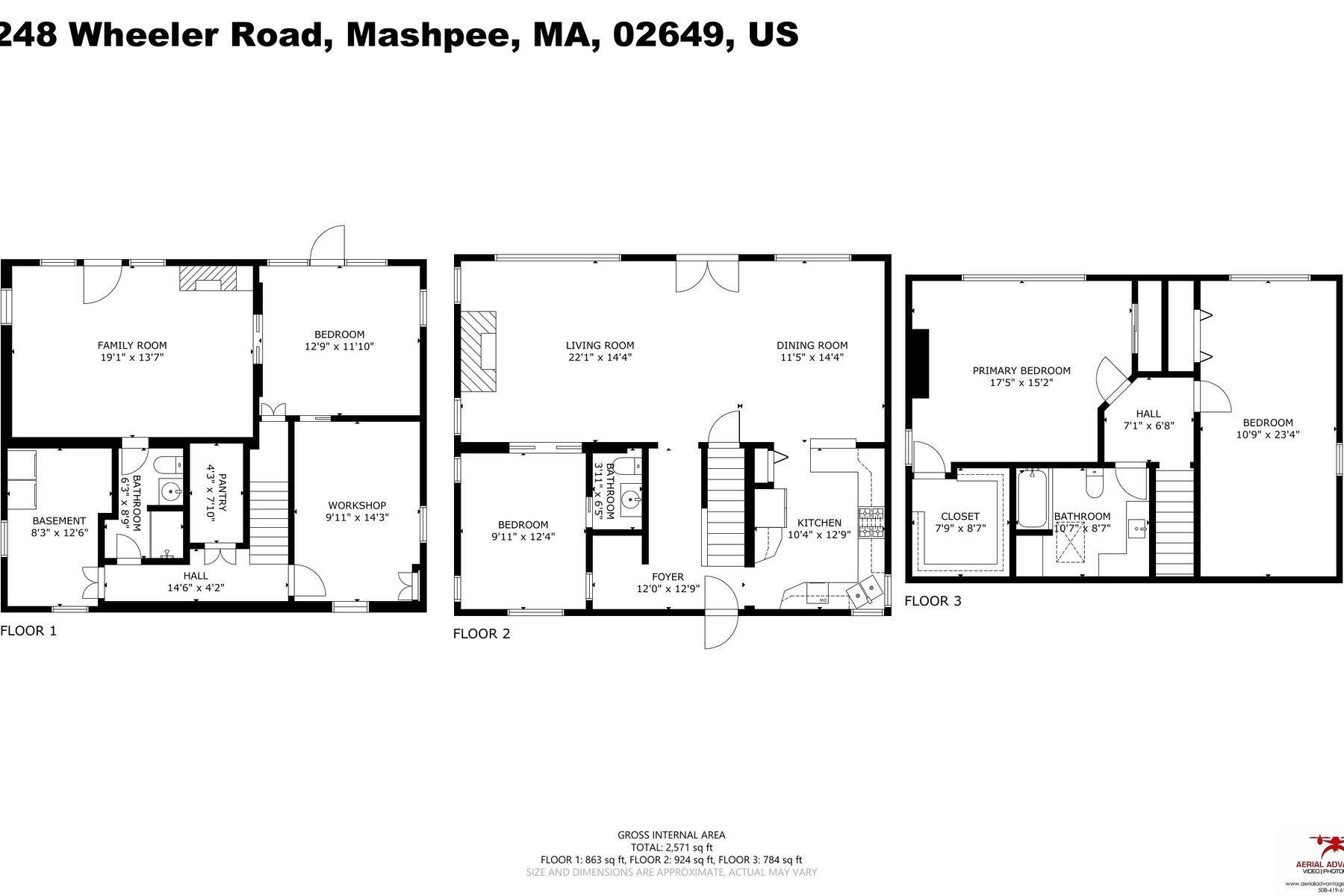 248 Wheeler Road Mashpee, MA 02649 - Photo 74 of 76 a picture of a floor plan
