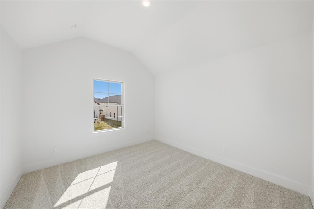 6028 Foxwheel Way Fort Worth, TX 76123 - Photo 26 of 37 Additional living space with carpet floors and lofted ceiling