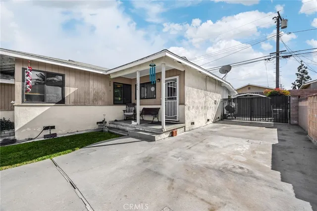 a car parked in front of house