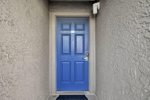 a view of front door