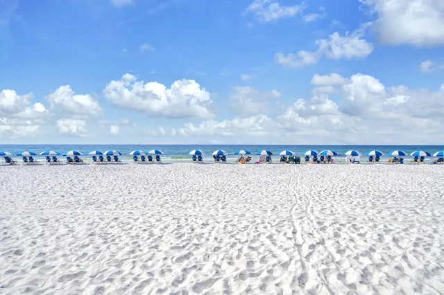 a view of balcony with a large window and potted plants