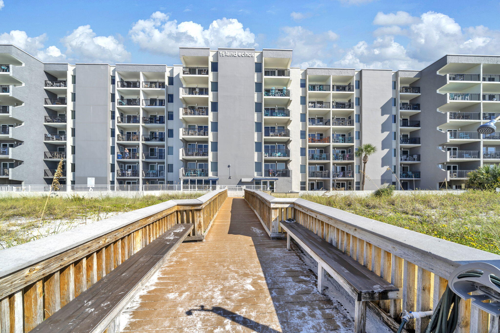 676 Santa Rosa Boulevard, Unit 1F Fort Walton Beach, FL 32548 - Photo 34 of 36 a view of balcony with a large window and potted plants