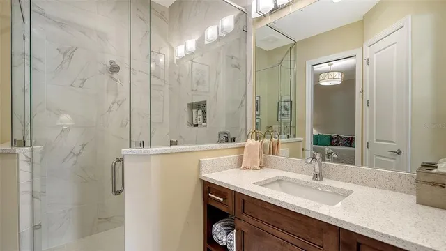 a view of a backyard with sitting area