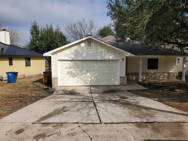 a backyard of a house