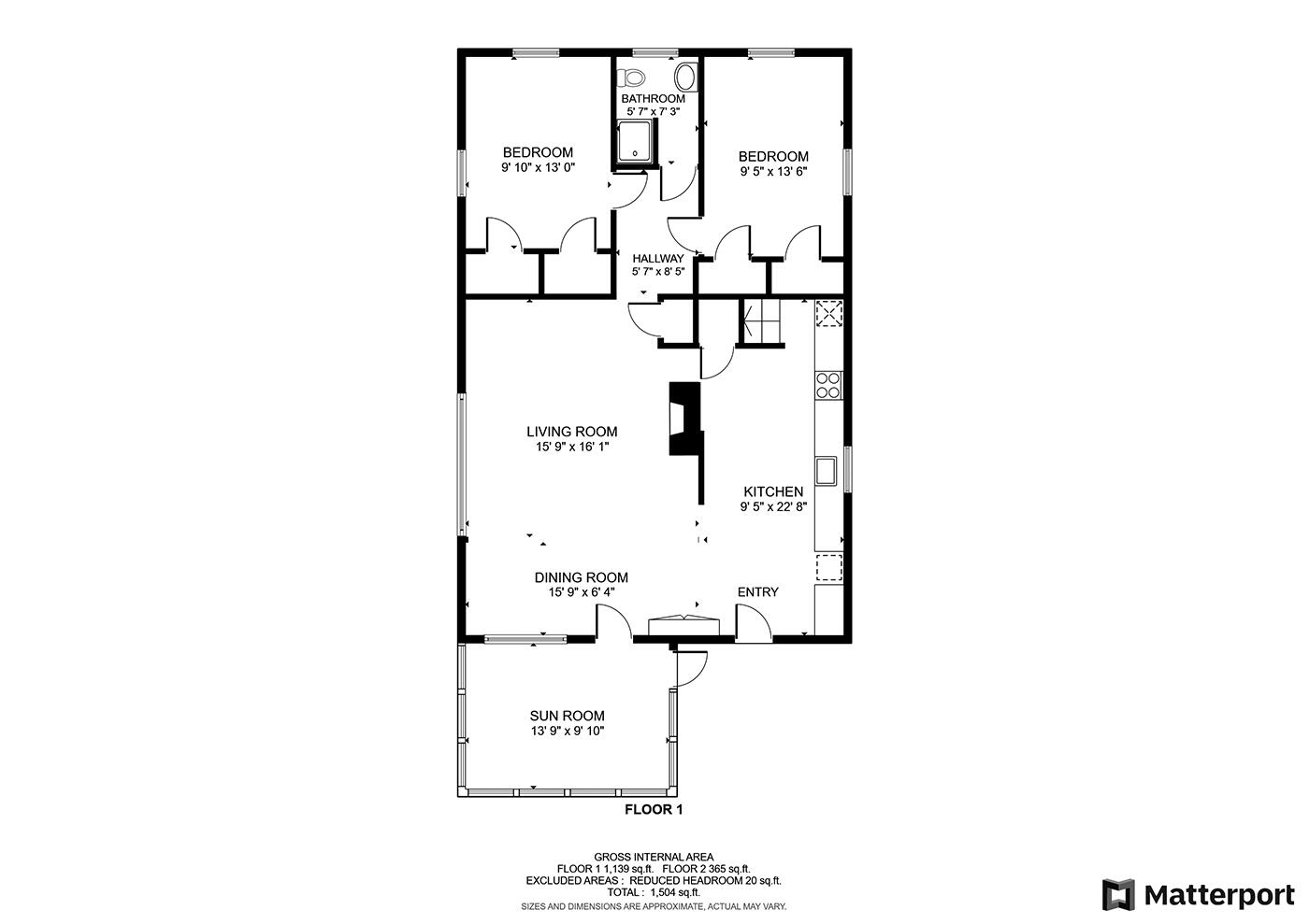 10 Mallard Road Nobleboro, ME 04555 - Photo 17 of 18 10 Mallard Floorplan Main Floor