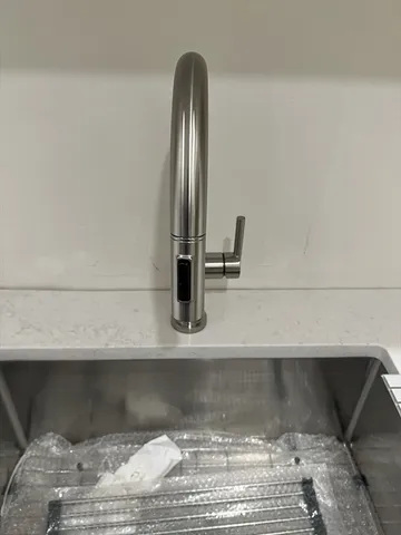 a close view of sink