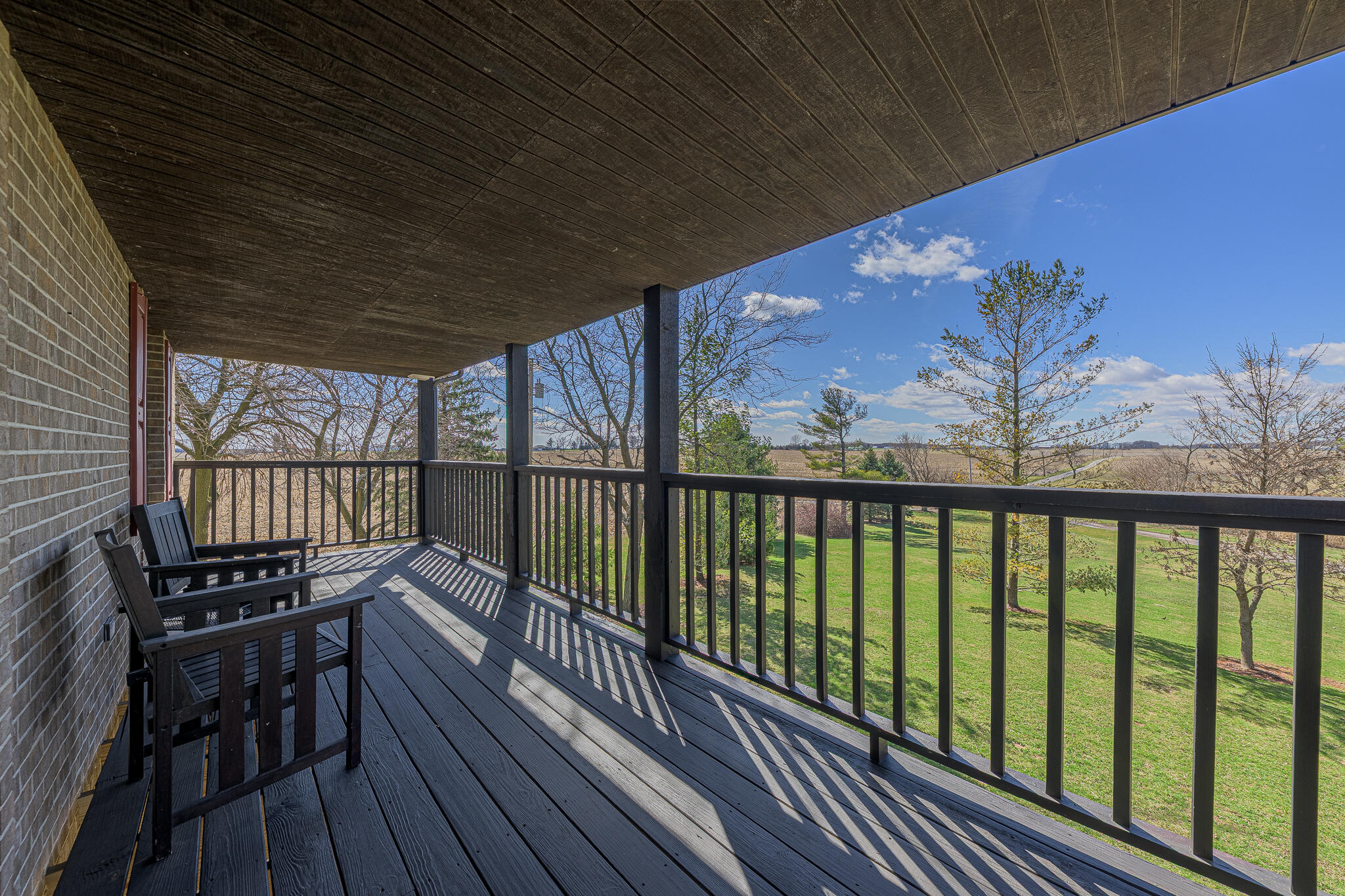 13161 Stateline Road Cedar Lake, IN 46303 - Photo 14 of 30 a view of balcony with wooden floor