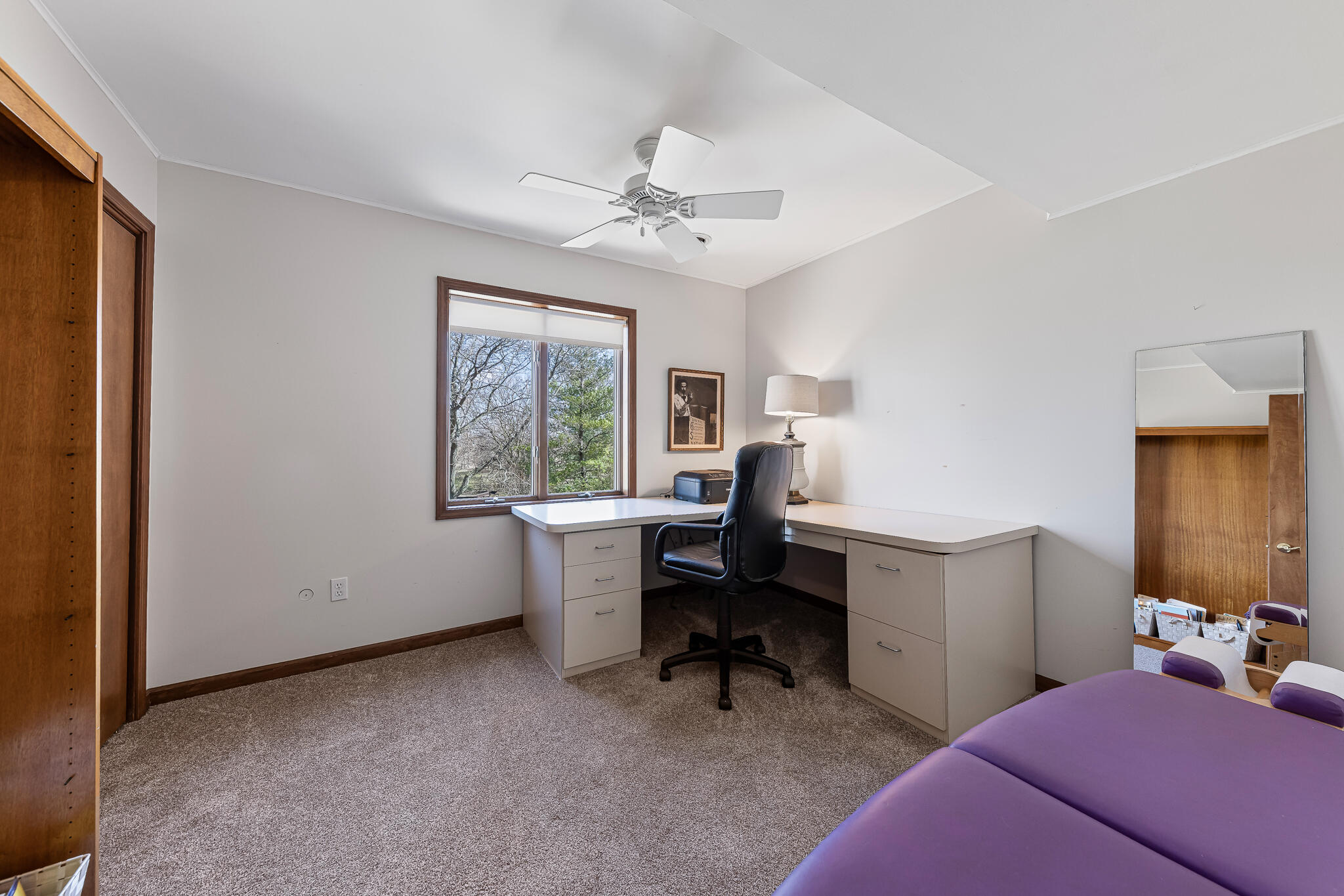 13161 Stateline Road Cedar Lake, IN 46303 - Photo 15 of 30 a view of a workspace with furniture and a window
