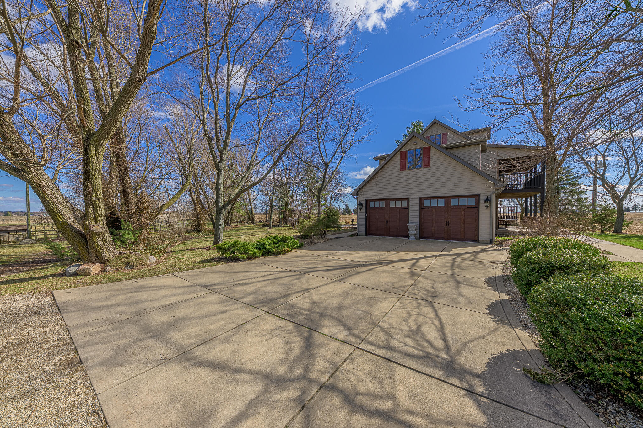 13161 Stateline Road Cedar Lake, IN 46303 - Photo 18 of 30 a front view of a house with a yard and garage