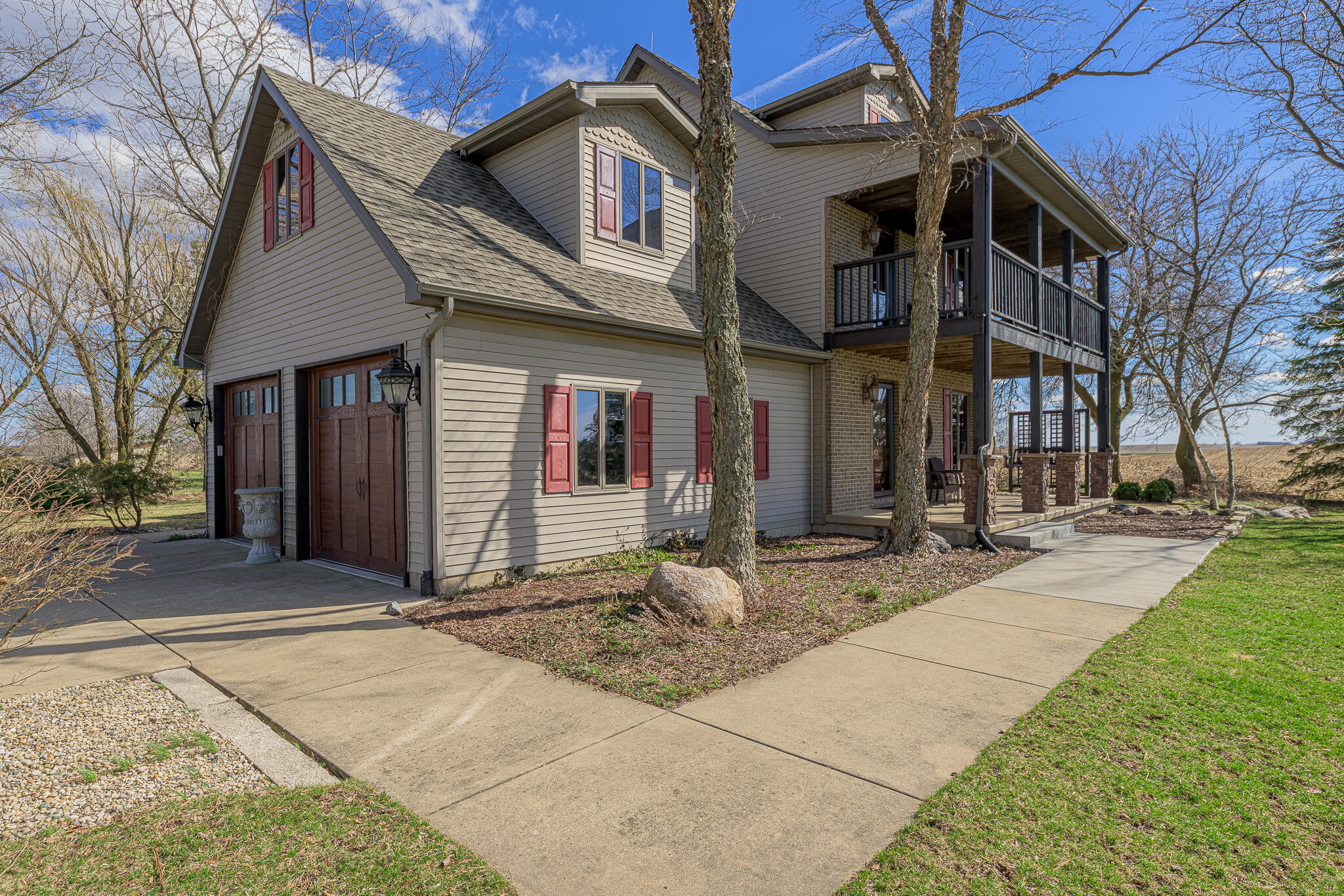 13161 Stateline Road Cedar Lake, IN 46303 - Photo 2 of 30 a front view of a house with a yard
