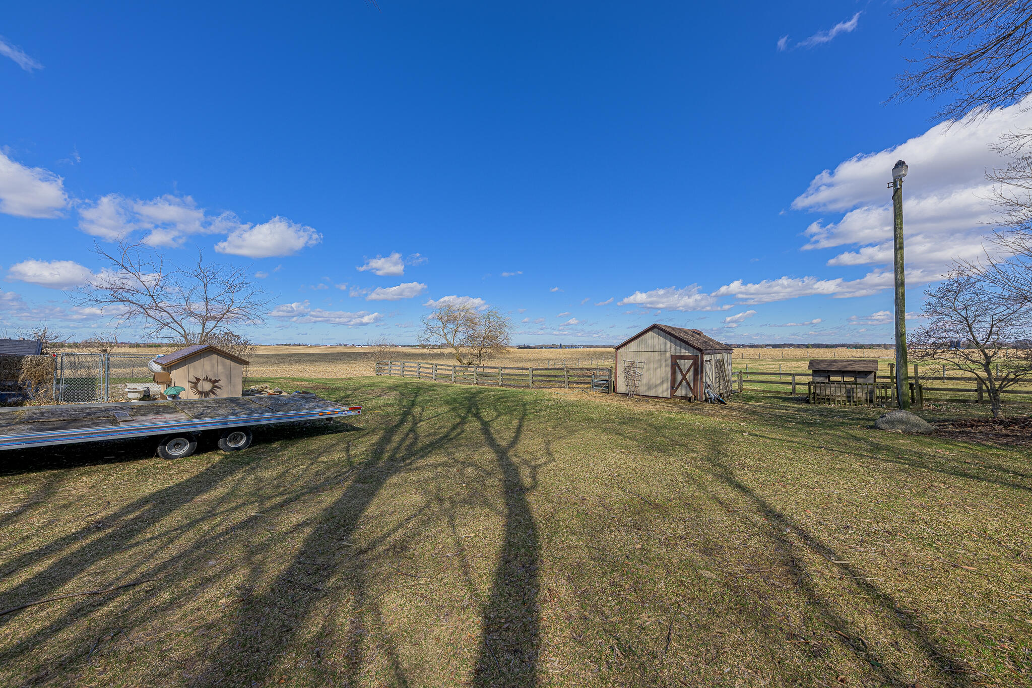 13161 Stateline Road Cedar Lake, IN 46303 - Photo 23 of 30 a view of a lake with a big yard
