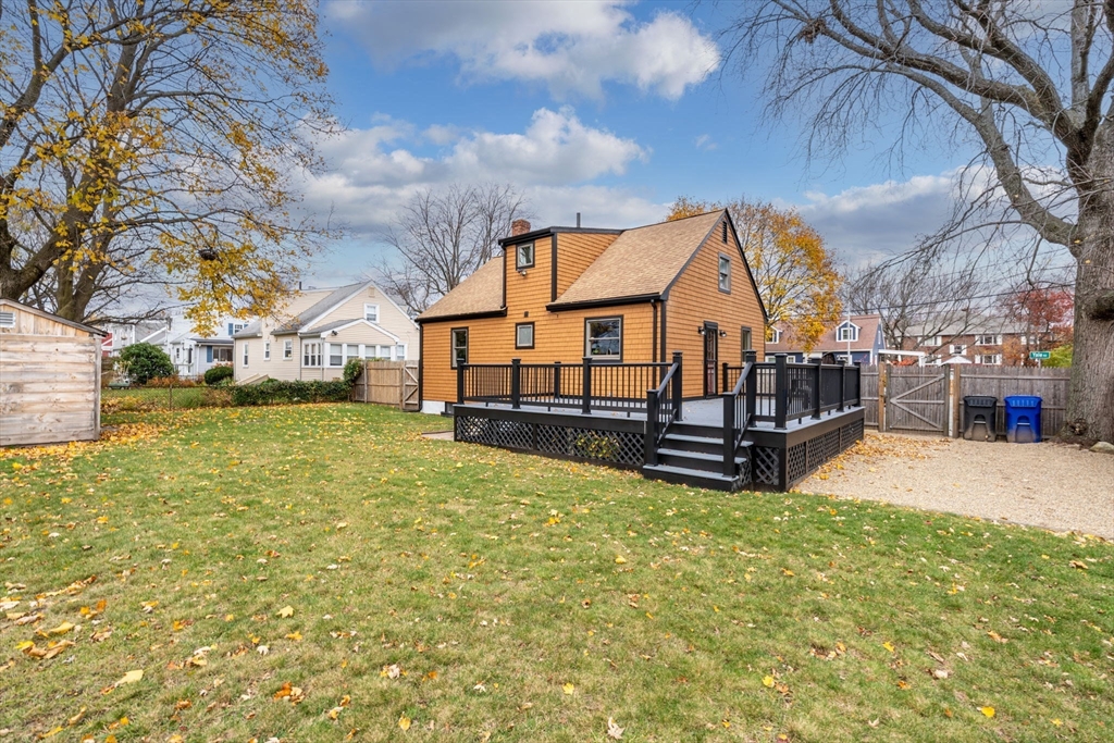 23 Yale Road Arlington, MA 02474 - Photo 2 of 37 a view of backyard with deck
