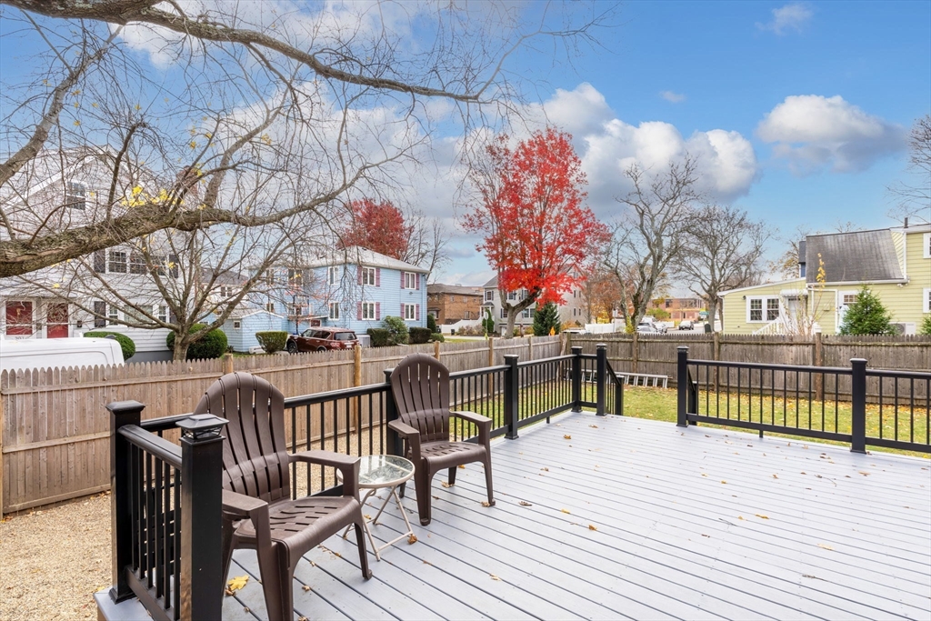 23 Yale Road Arlington, MA 02474 - Photo 33 of 37 a view of a patio with iron fence