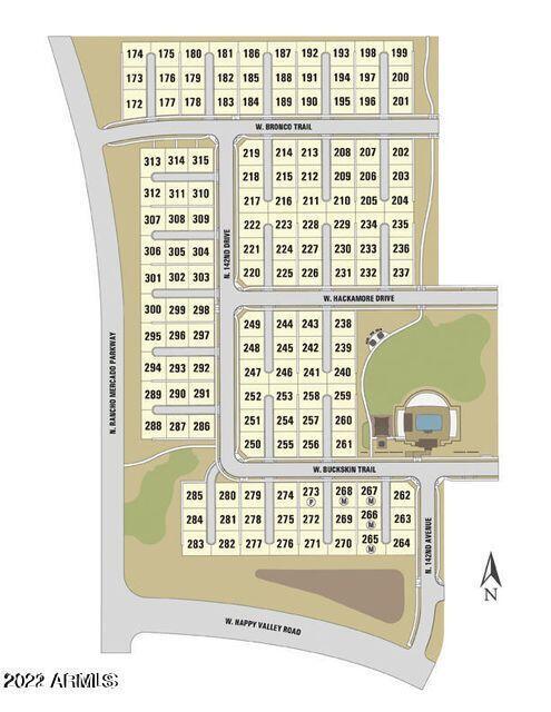 14225 West Bronco Trail Surprise, AZ 85387 - Photo 15 of 18 Lot 210 Community Layout