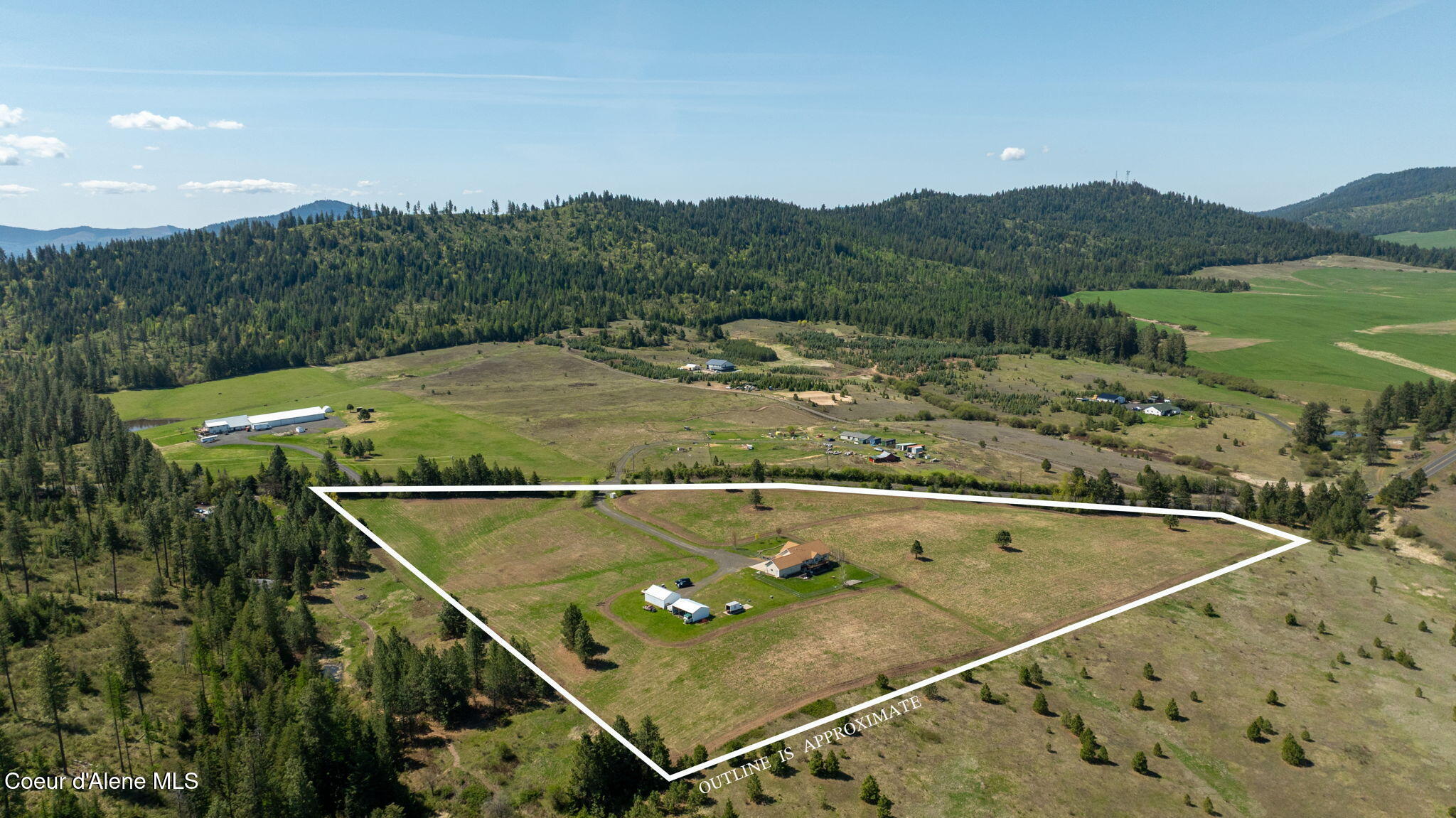 6035 West Conkling Road Worley, ID 83876 - Photo 60 of 72 11-web-or-mls-DJI_0749 outlined