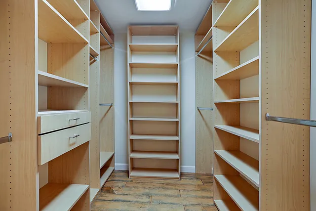 a view of wooden floor