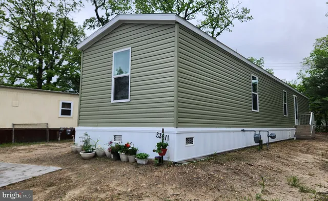 a backyard of a house