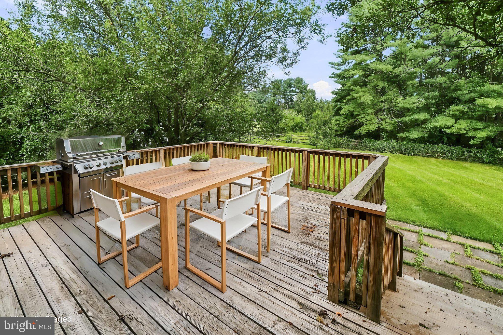 17004 Spates Hill Road Poolesville, MD 20837 - Photo 13 of 80 Rear deck (virtually staged)