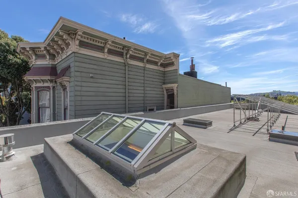 a view of outside patio