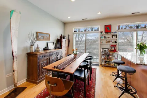 a workspace with furniture and a flat screen tv