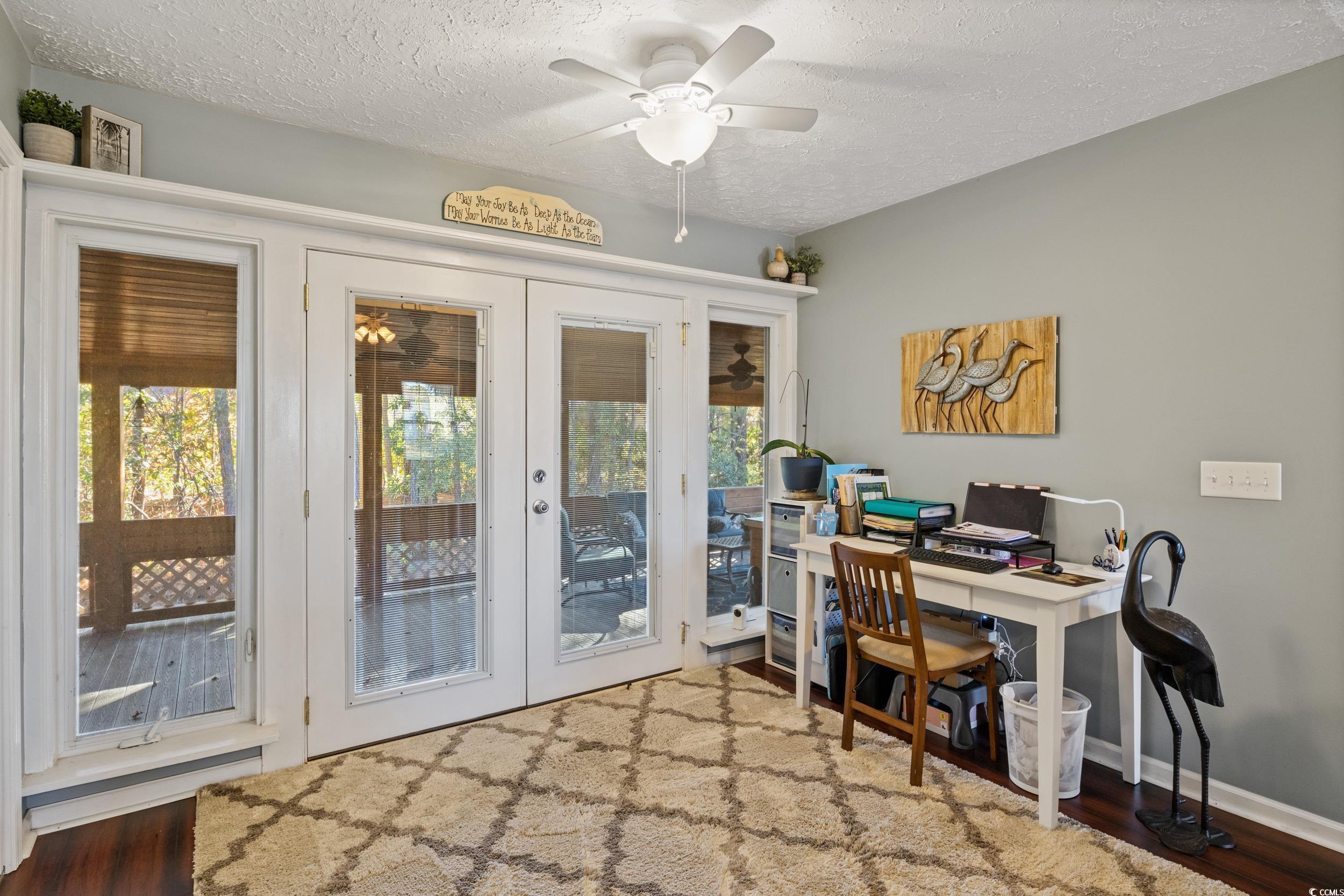 9605 Sullivan Drive Murrells Inlet, SC 29576 - Photo 17 of 40 Office with dark hardwood / wood-style flooring, c