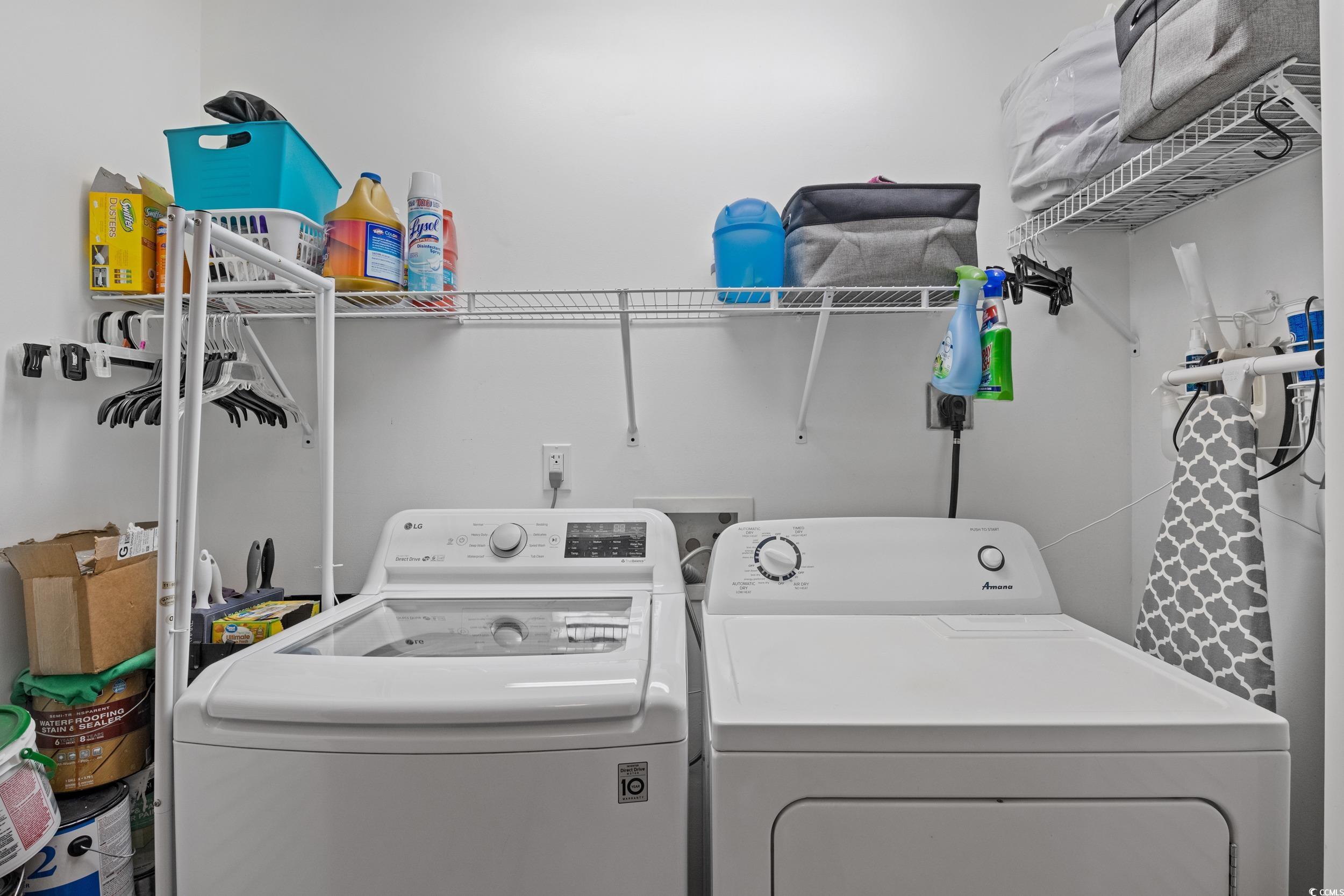 9605 Sullivan Drive Murrells Inlet, SC 29576 - Photo 18 of 40 Laundry area with independent washer and dryer