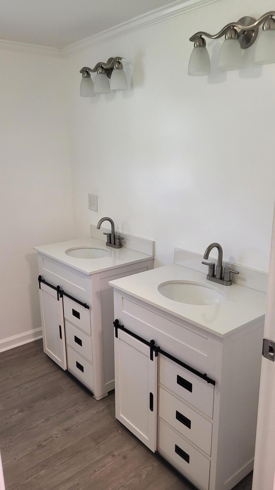 7588 Venable Road Kents Store, VA 23084 - Photo 31 of 38 a bathroom with a granite countertop sink and a mirror