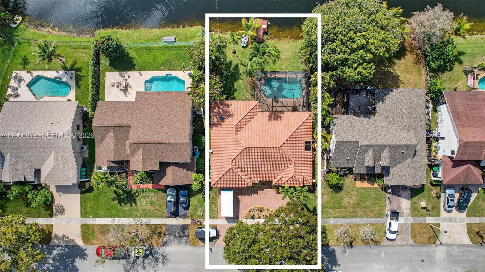 8740 Southwest 56th Place Cooper City, FL 33328 - Photo 53 of 54 an aerial view of houses with yard