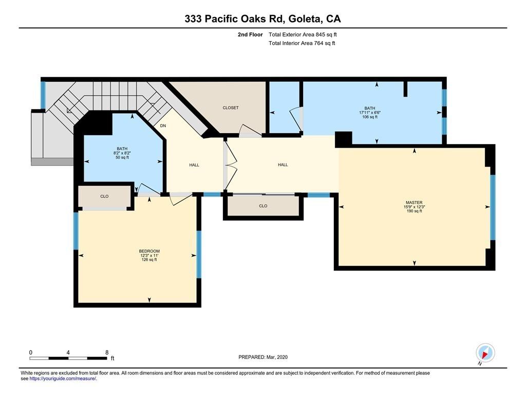 333 Pacific Oaks Road Goleta, CA 93117 - Photo 26 of 26 Floor Plan- Second Level