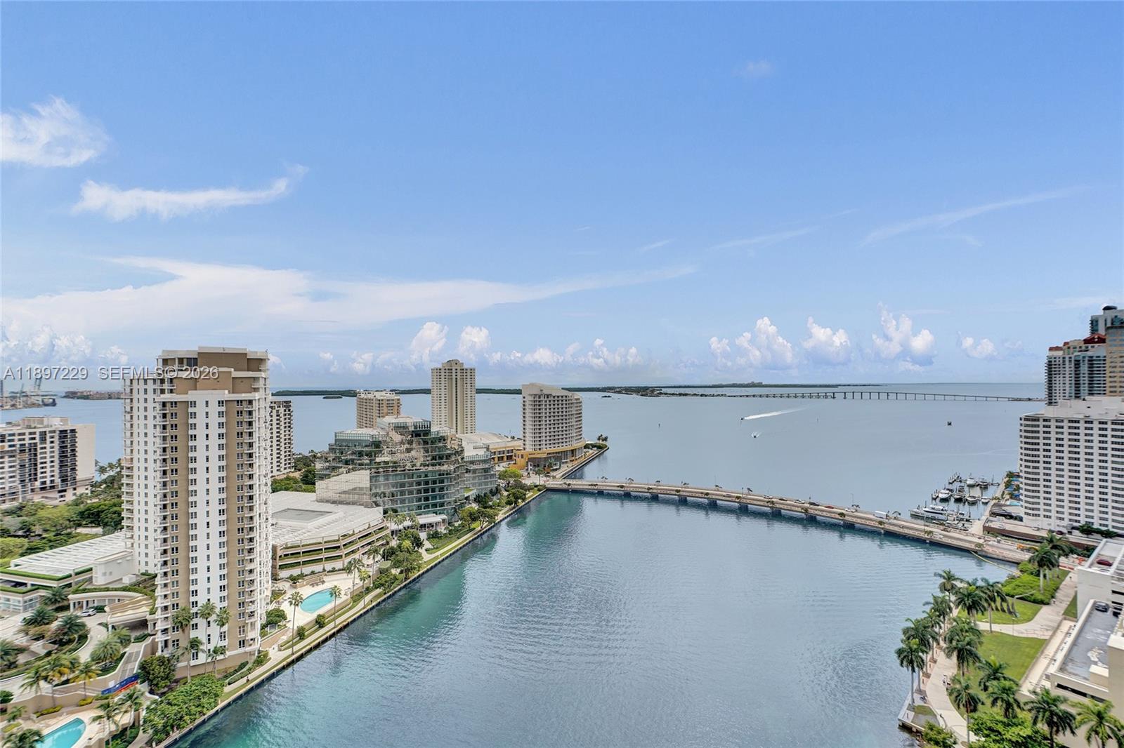 495 Brickell Avenue, Unit 2301 Miami, FL 33131 - Photo 39 of 61 a view of a city and ocean view