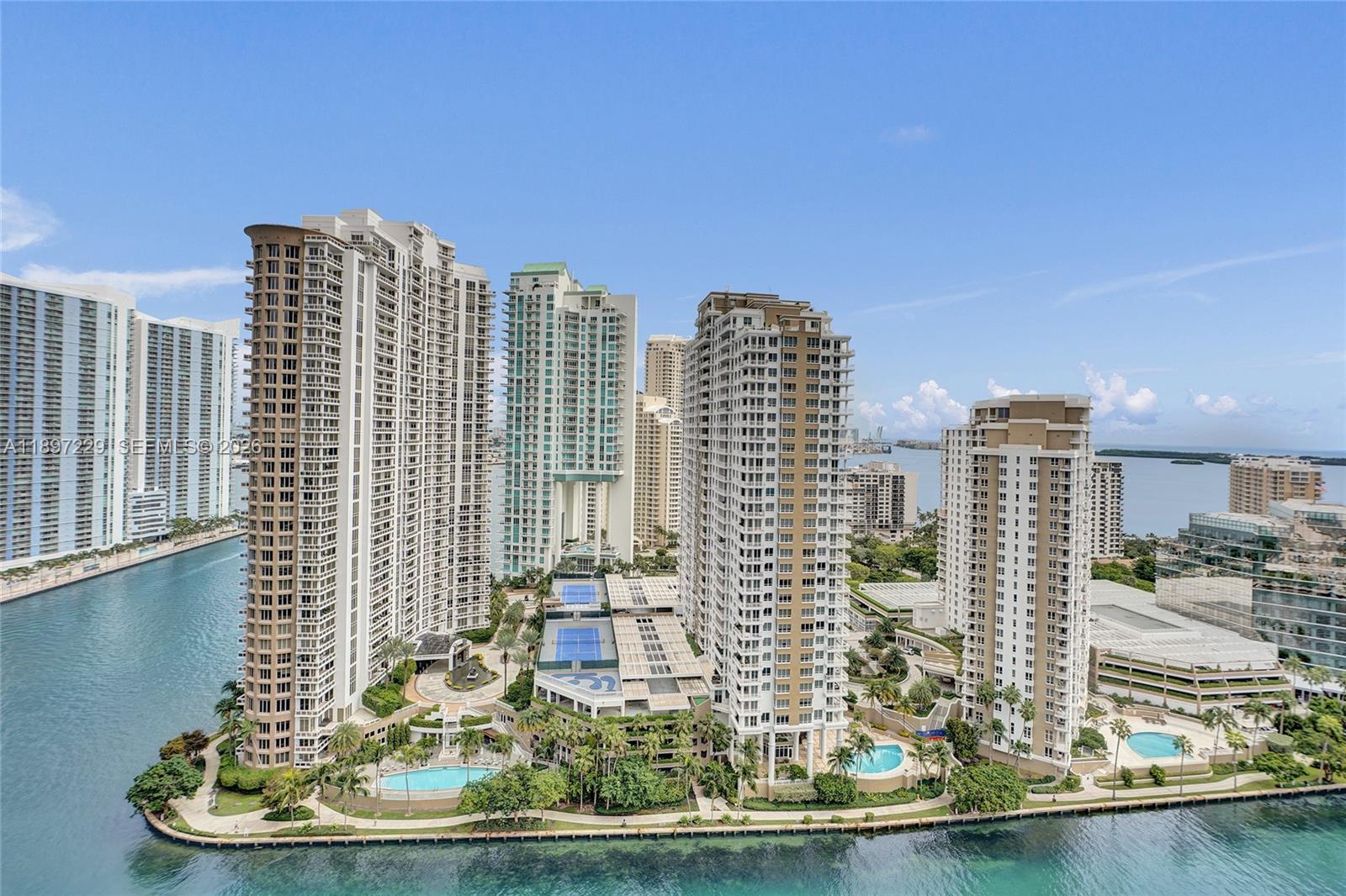 495 Brickell Avenue, Unit 2301 Miami, FL 33131 - Photo 40 of 61 a view of a city with tall buildings