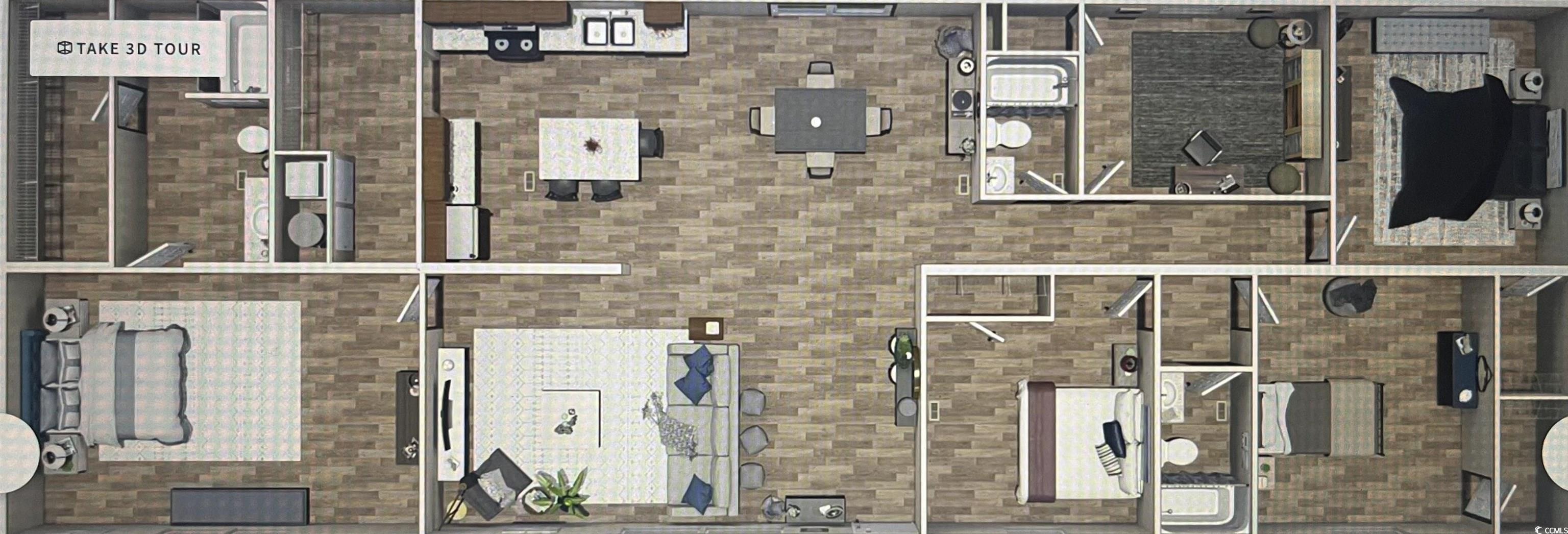 819 Loop Circle Longs, SC 29568 - Photo 21 of 21 Floorplan from Clayton Homes model Triumph