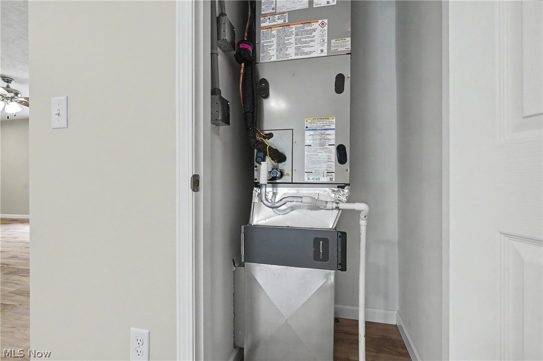 7583 Yale Road Atwater, OH 44201 - Photo 21 of 41 House and detached four car garage are energy efficient. House is a all electric home with a/c, heat pump, and electric force air furnace. All mechanicals are brand new and energy efficient.